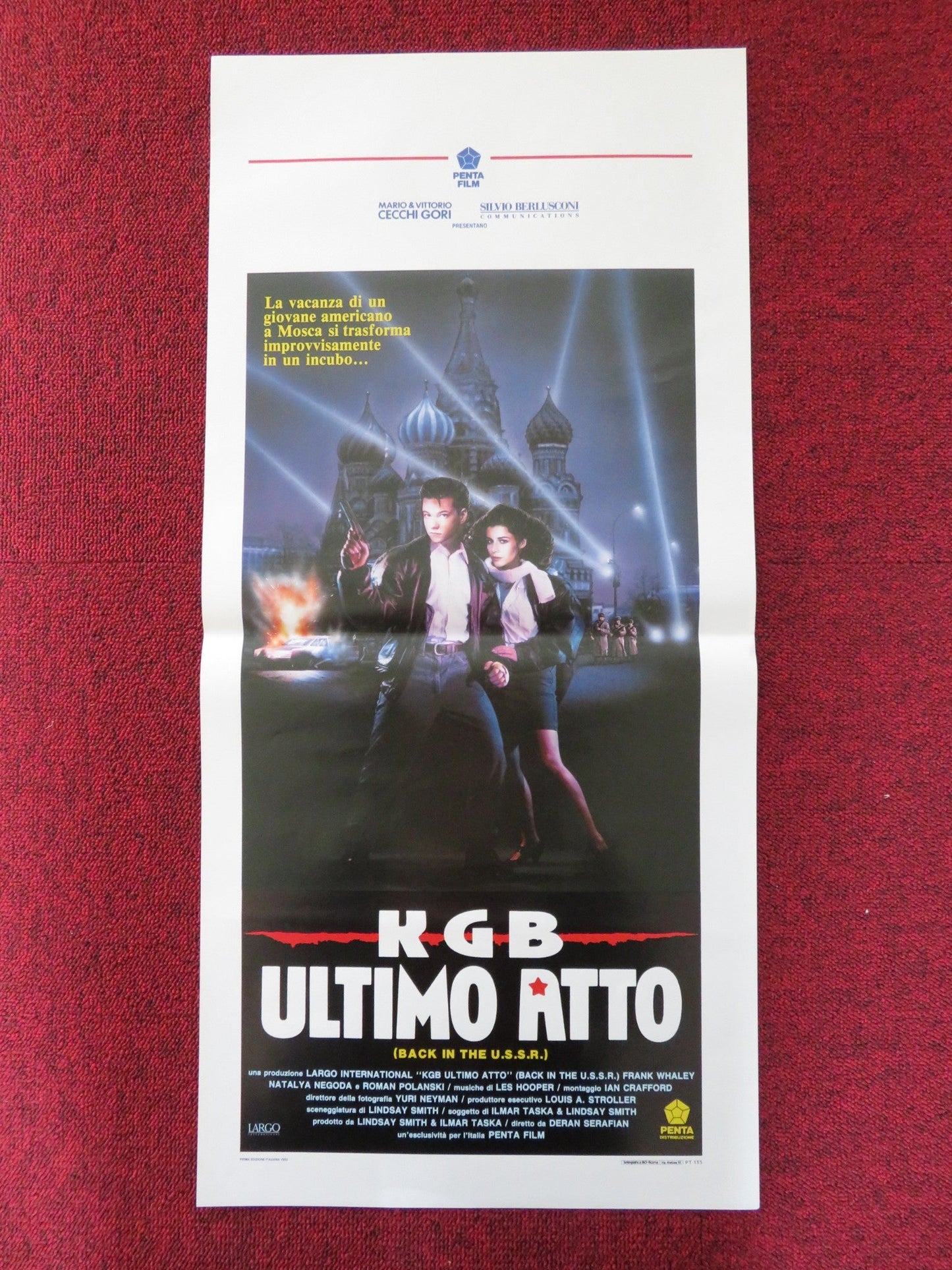 KGB ULTIMO ATTO ITALIAN LOCANDINA POSTER FRANK WHALEY NATALYA NEGODA 1992 Rendezvous Cinema Movie posters