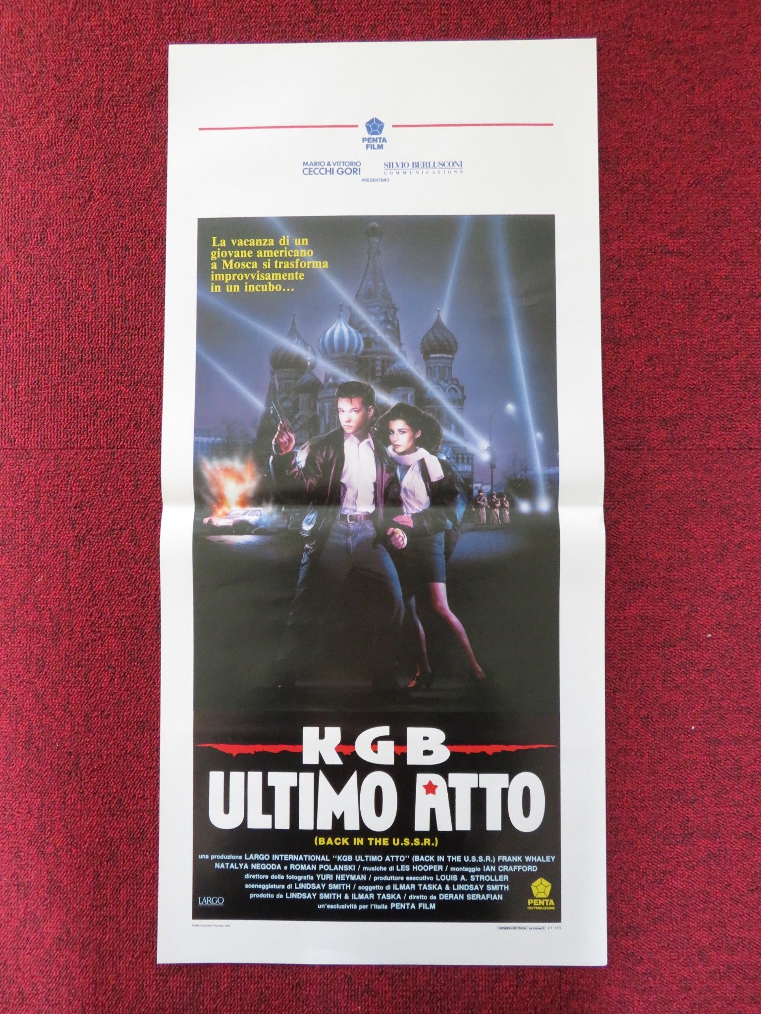 KGB ULTIMO ATTO ITALIAN LOCANDINA POSTER FRANK WHALEY NATALYA NEGODA 1992 Rendezvous Cinema Movie posters