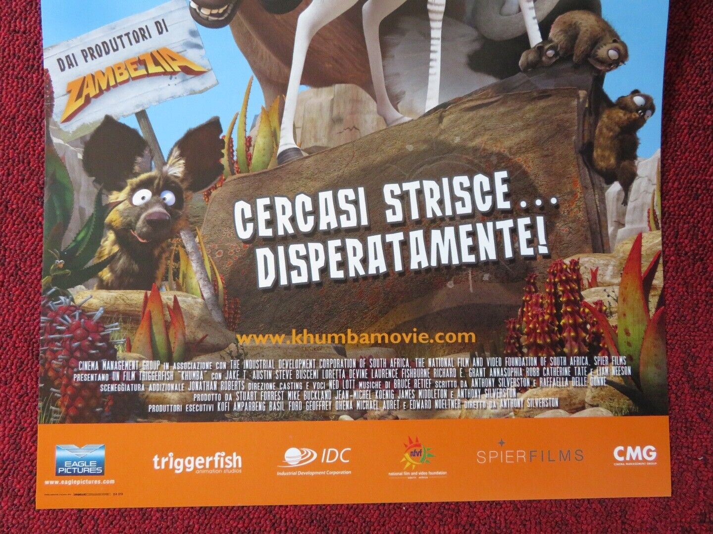 KHUMBA ITALIAN LOCANDINA (26.5"x12.5") POSTER JAKE T. AUSTIN 2013 Movie posters