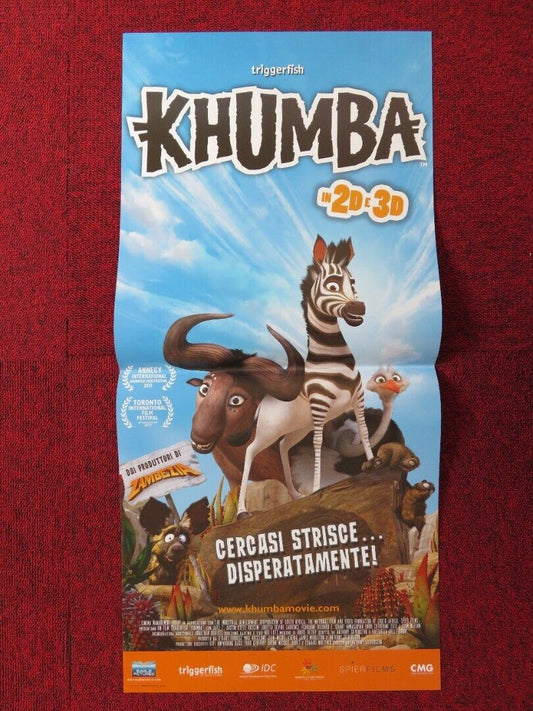 KHUMBA ITALIAN LOCANDINA (26.5"x12.5") POSTER JAKE T. AUSTIN 2013 Movie posters