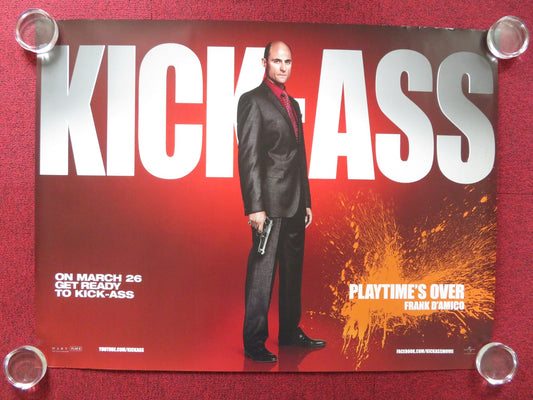 KICK - ASS - A UK QUAD (30"x 40") ROLLED POSTER MARK STRONG NICOLAS CAGE 2010 Rendezvous Cinema Movie posters