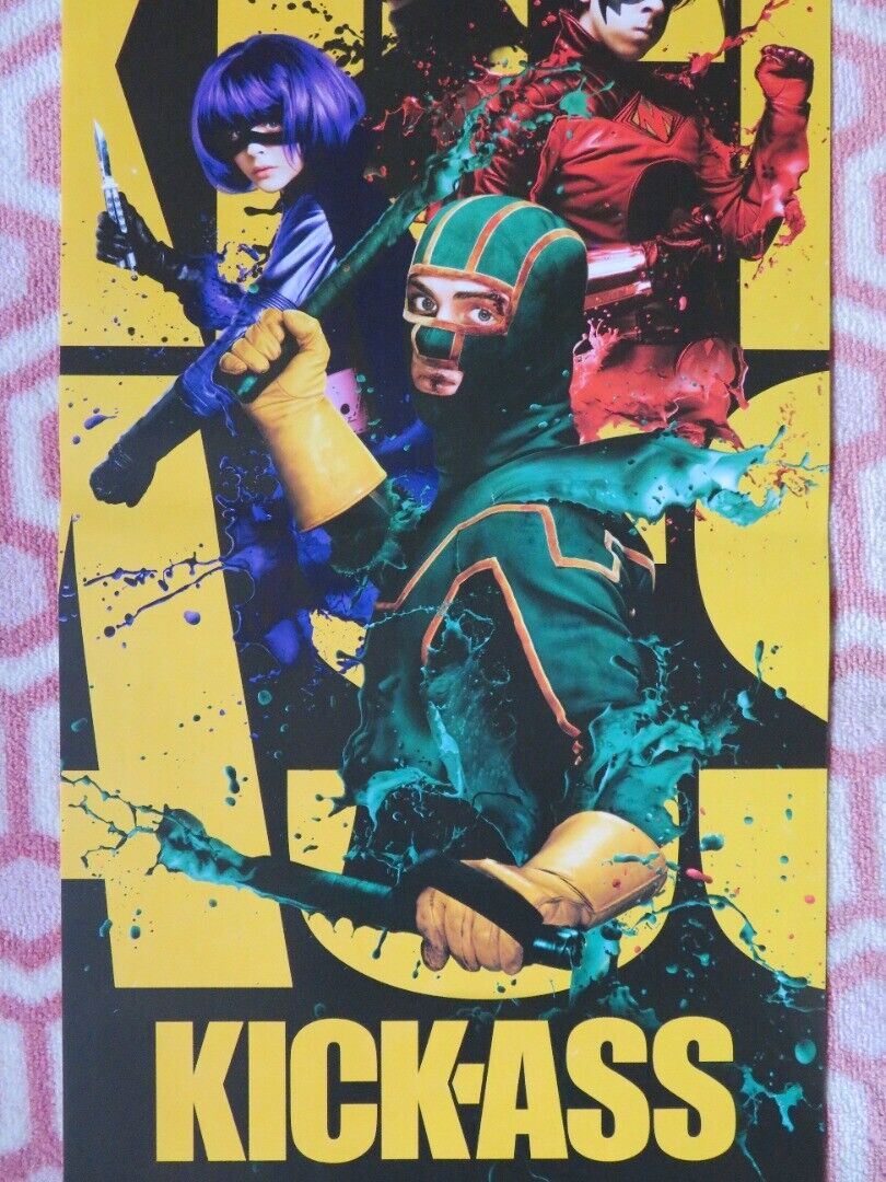 KICK-ASS ITALIAN LOCANDINA (26.5"x12.5") POSTER NICOLAS CAGE AARON JOHNSON 2010 - Rendezvous Cinema