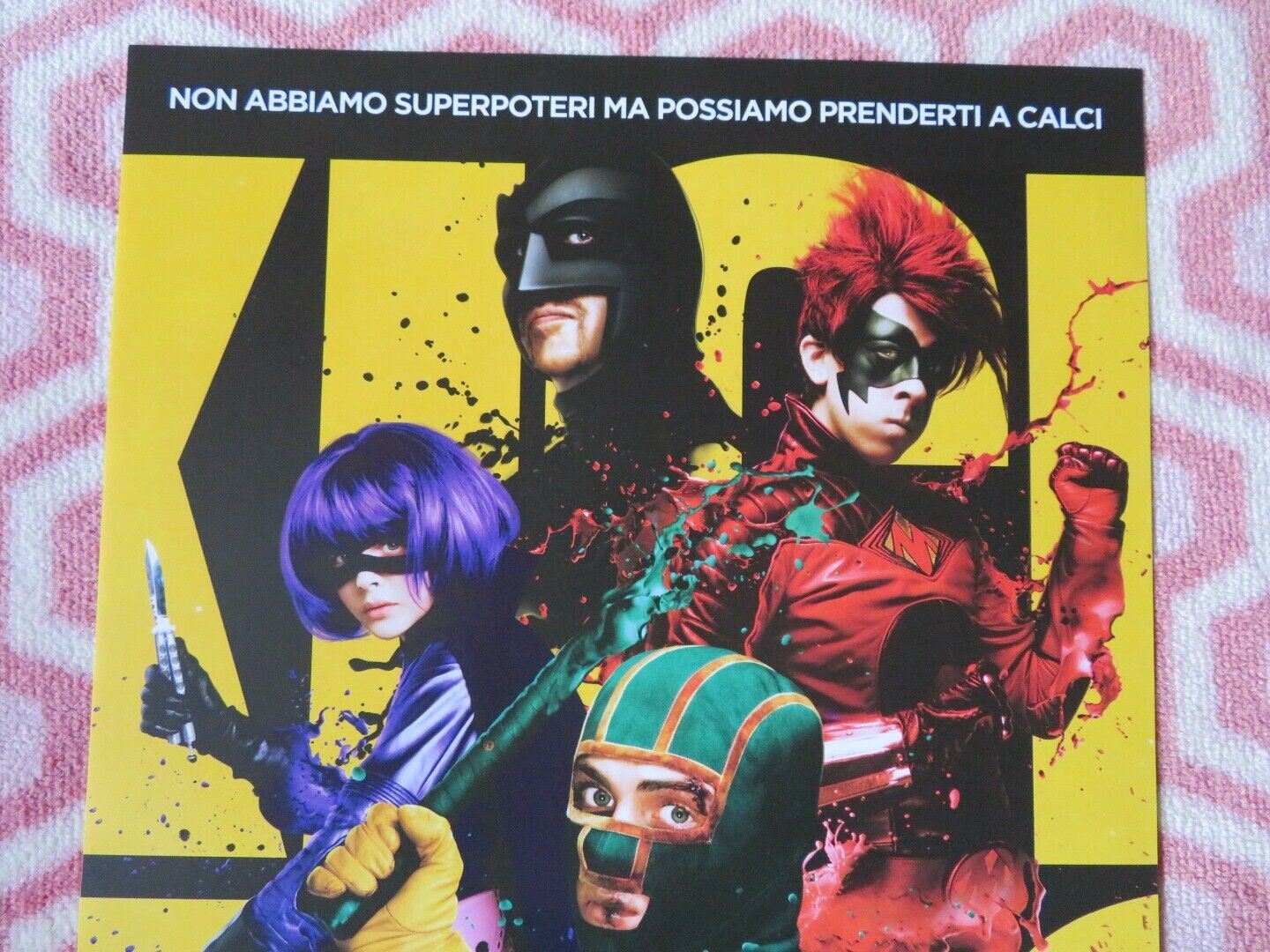 KICK-ASS ITALIAN LOCANDINA (26.5"x12.5") POSTER NICOLAS CAGE AARON JOHNSON 2010 - Rendezvous Cinema