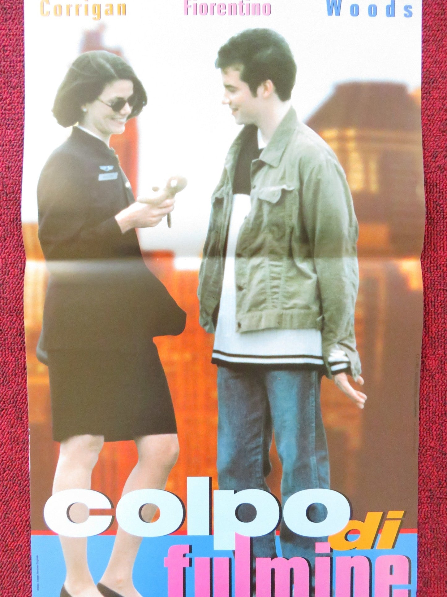 KICKED IN THE HEAD ITALIAN LOCANDINA POSTER KEVIN CORRIGAN LINDA FIORENTINO 1997 Rendezvous Cinema Movie posters