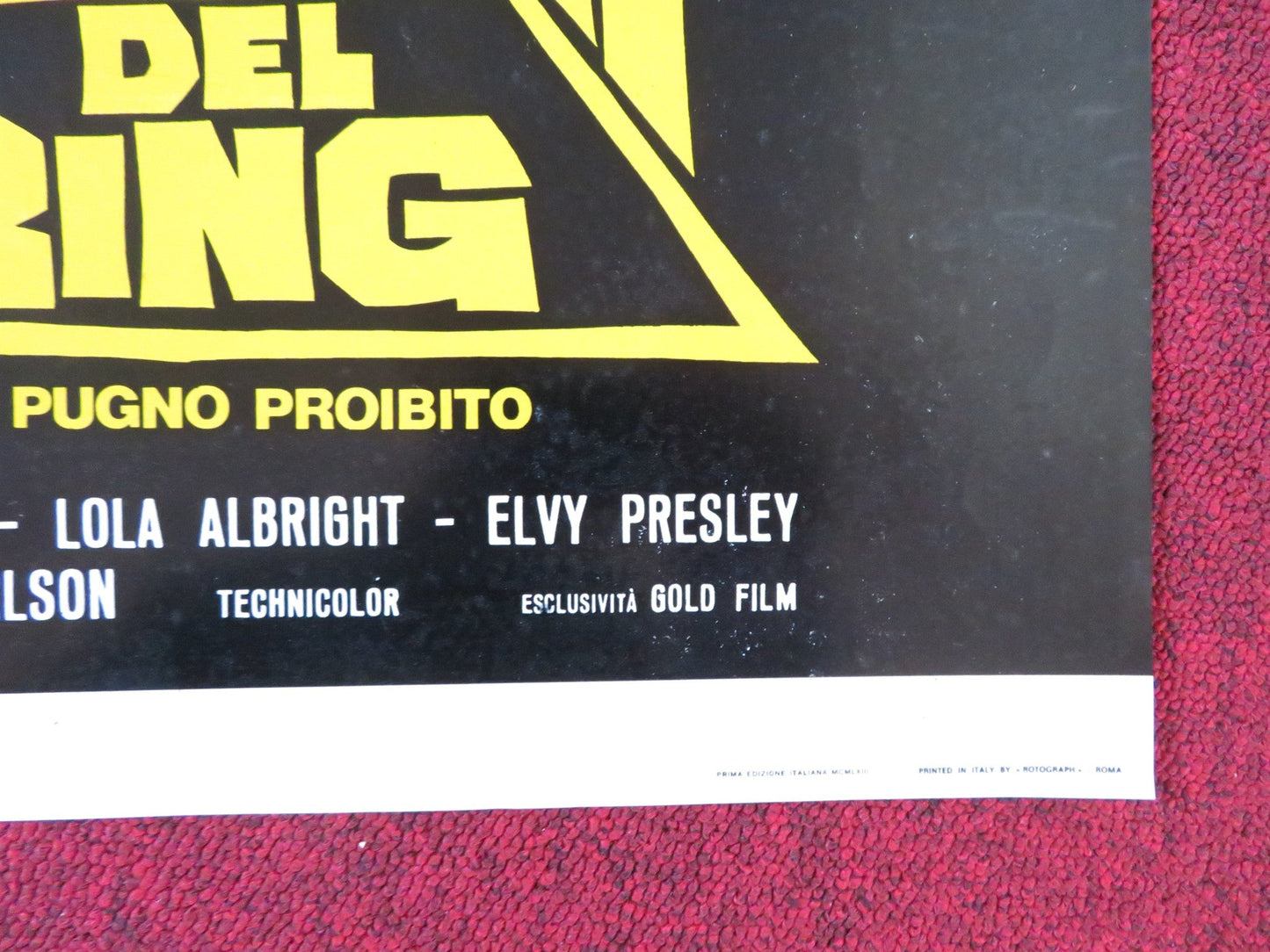 KID GALAHAD - B ITALIAN FOTOBUSTA POSTER CHARLES BRONSON ELVIS PRESLEY 1962 Rendezvous Cinema Movie posters