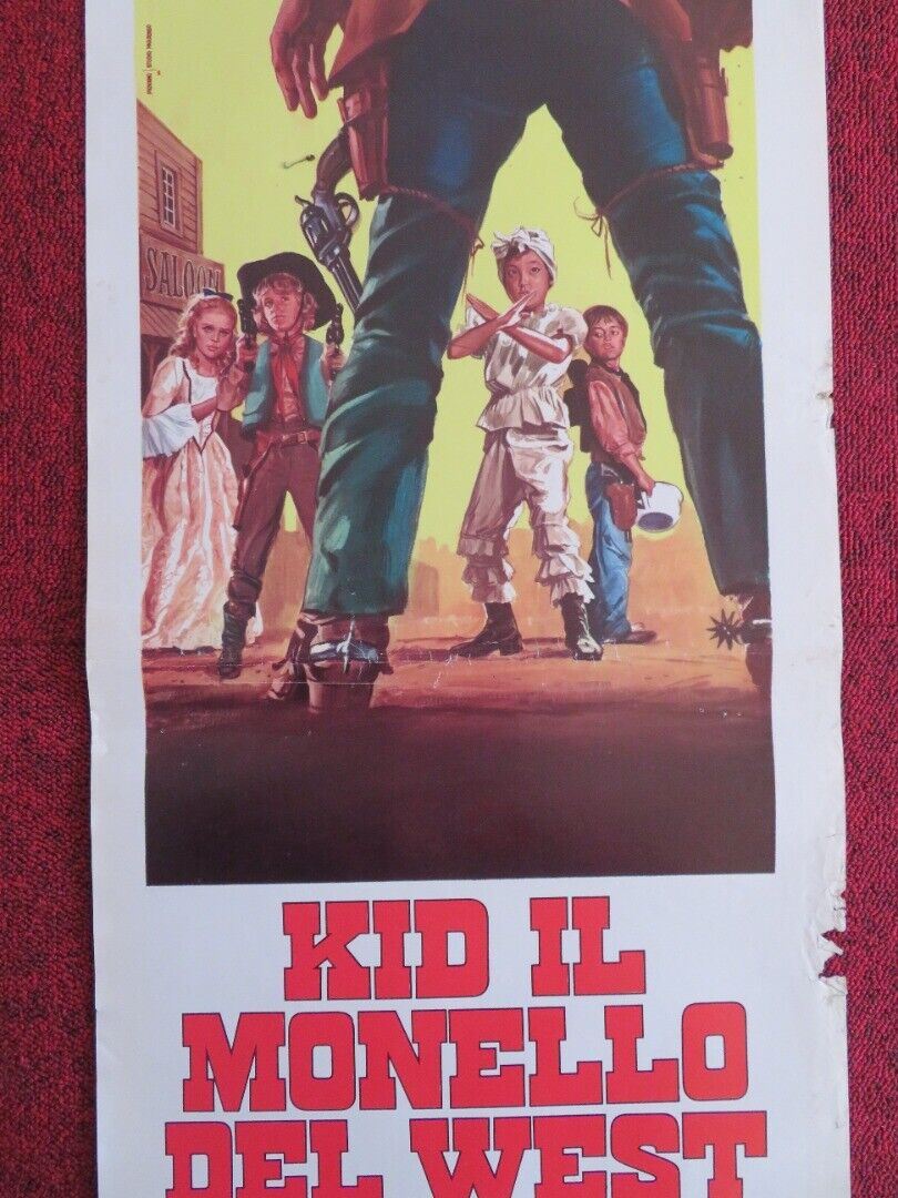 KID IL MONELLO DEL WEST ITALIAN LOCANDINA (27"x12.5") POSTER 1973 Movie posters