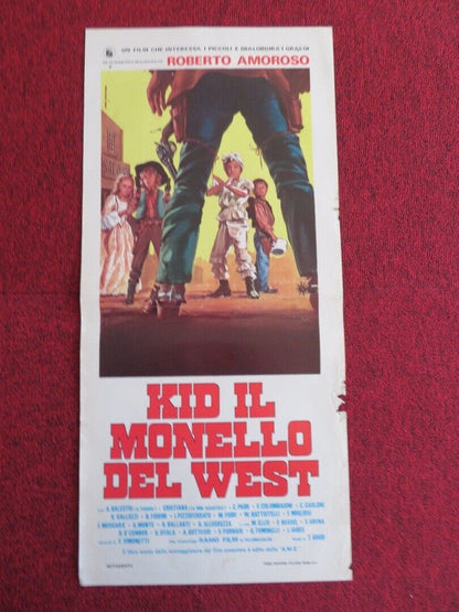 KID IL MONELLO DEL WEST ITALIAN LOCANDINA (27"x12.5") POSTER 1973 Movie posters