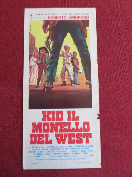 KID IL MONELLO DEL WEST ITALIAN LOCANDINA (27"x12.5") POSTER 1973 Movie posters