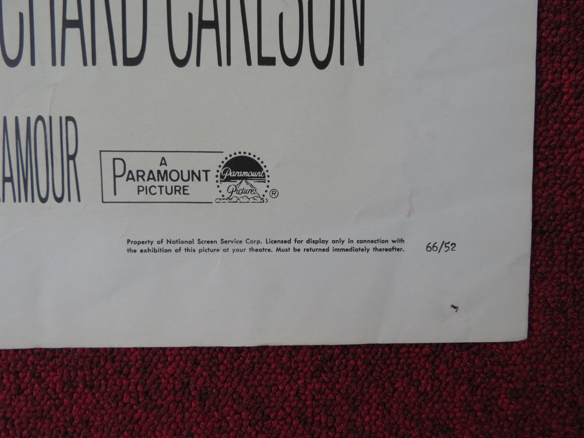 KID RODELO FOLDED US ONE SHEET POSTER DON MURRAY JANET LEIGH 1966 Rendezvous Cinema Movie posters