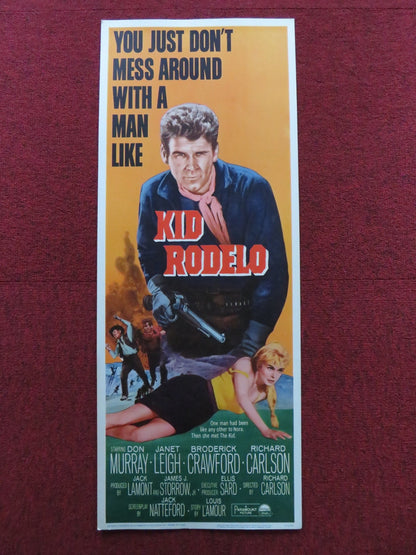 KID RODELO US INSERT (14"x 36") POSTER DON MURRAY JANET LEIGH 1965 Rendezvous Cinema Movie posters