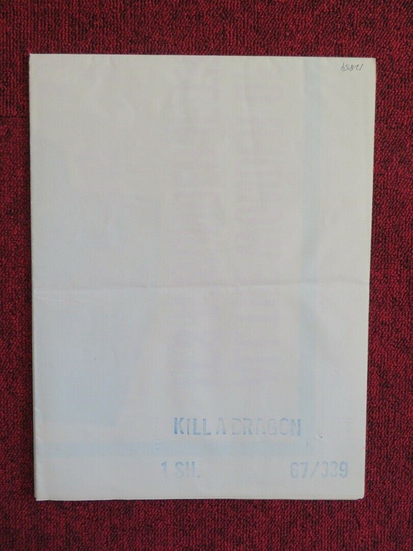 KILL A DRAGON FOLDED US ONE SHEET POSTER JACK PALANCE FERNANDO LAMAS 1967 Movie posters