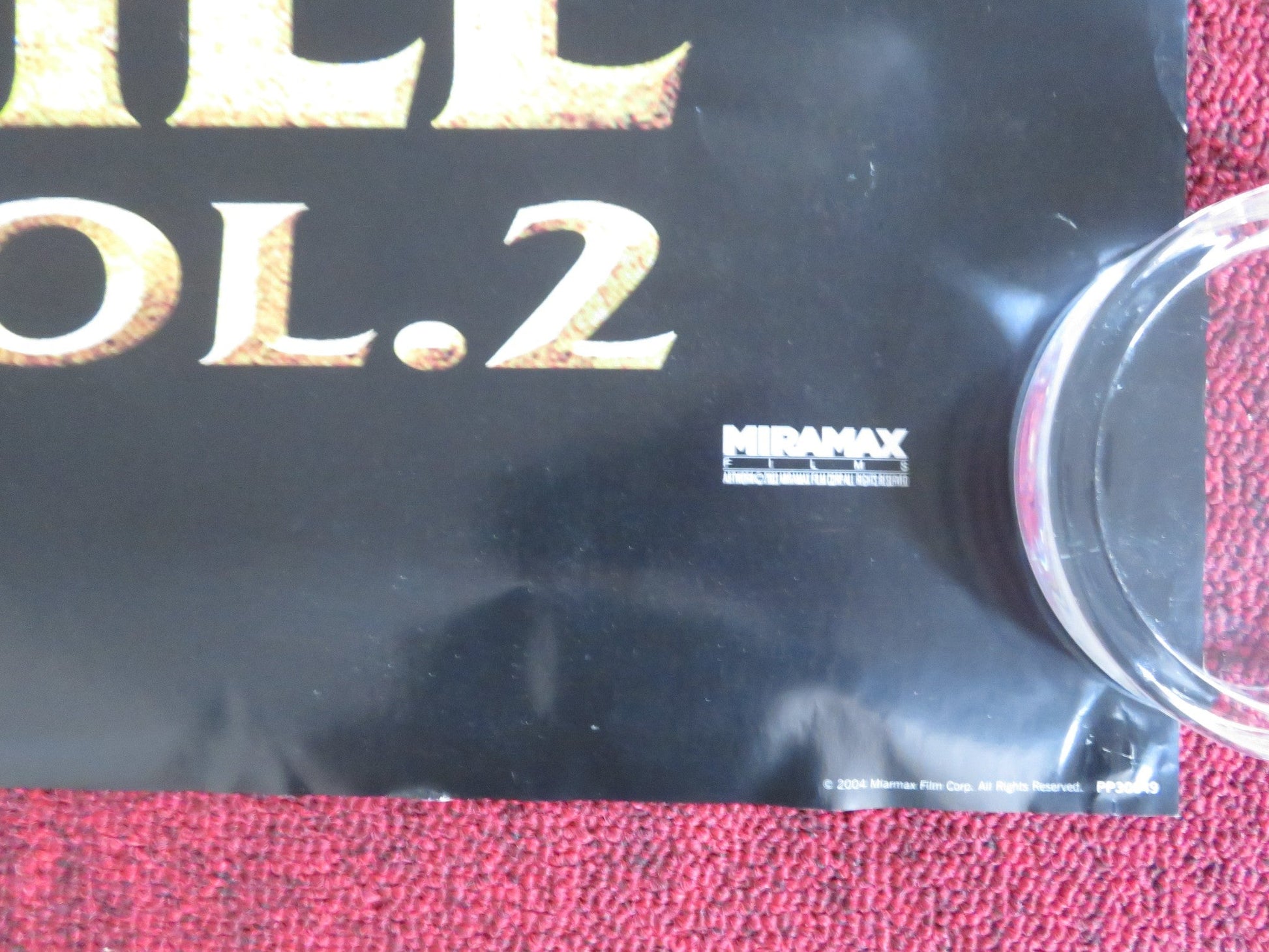 KILL BILL VOL. 2 UK ROLLED 36" X 24.5" POSTER QUENTIN TARANTINO UMA THURMAN 2004 Rendezvous Cinema Movie posters