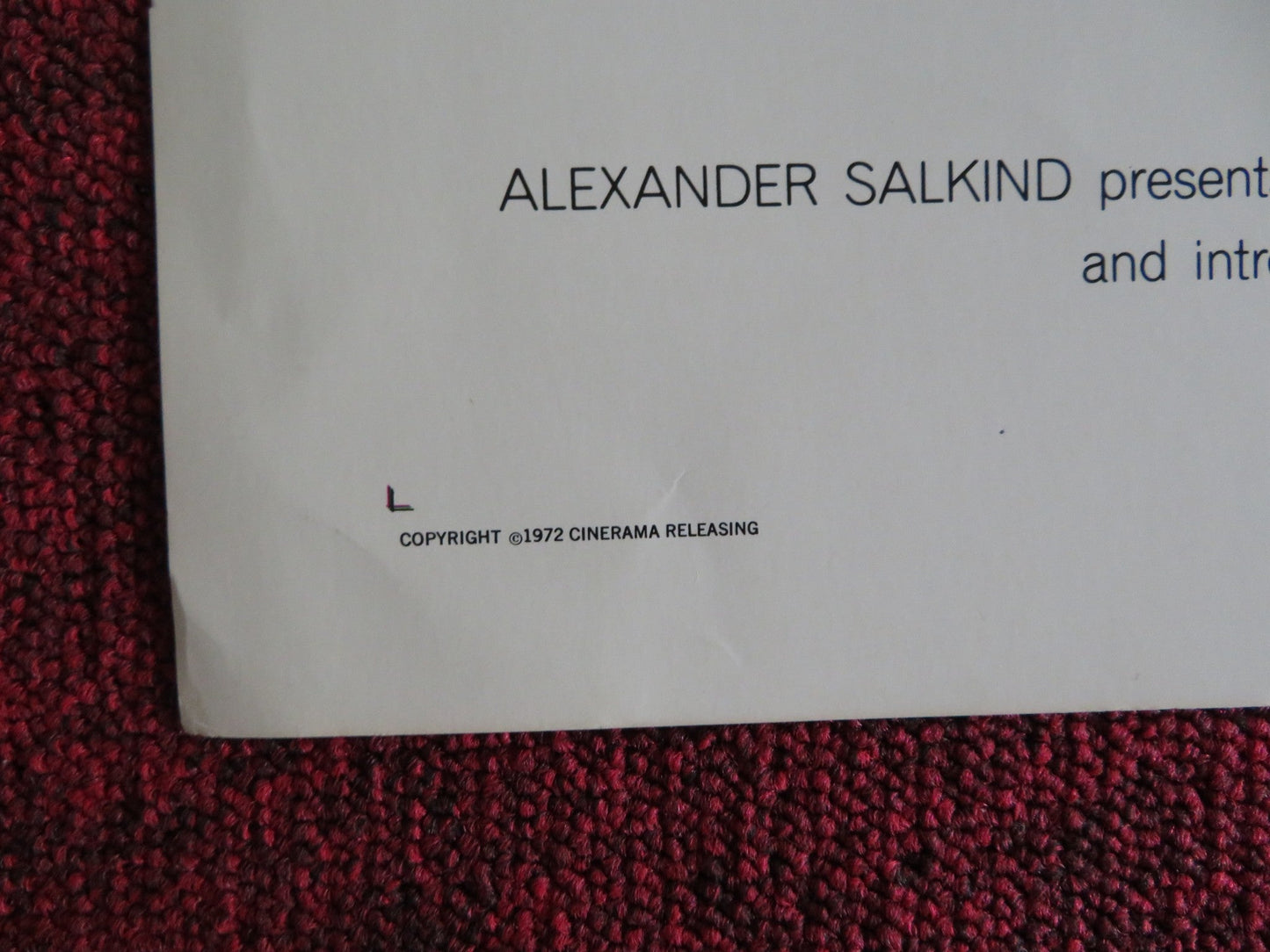 KILL! KILL! KILL! KILL! US HALF SHEET (22"x 28") POSTER STEPHEN BOYD 1972 Rendezvous Cinema Movie posters