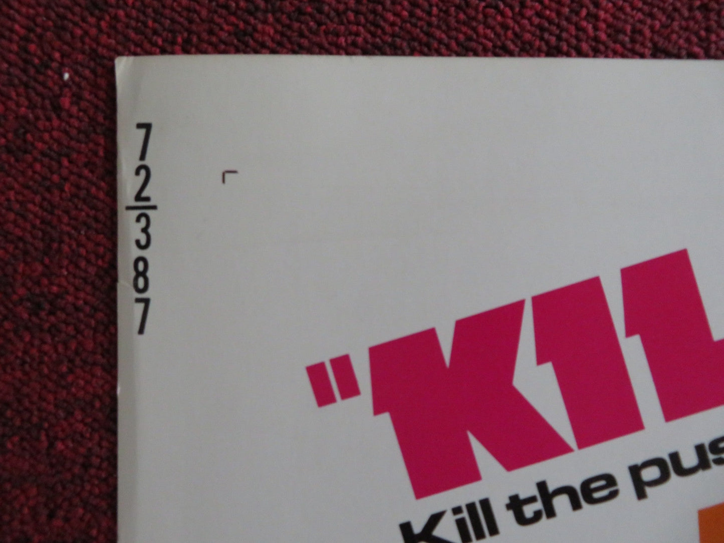 KILL! KILL! KILL! KILL! US HALF SHEET (22"x 28") POSTER STEPHEN BOYD 1972 Rendezvous Cinema Movie posters