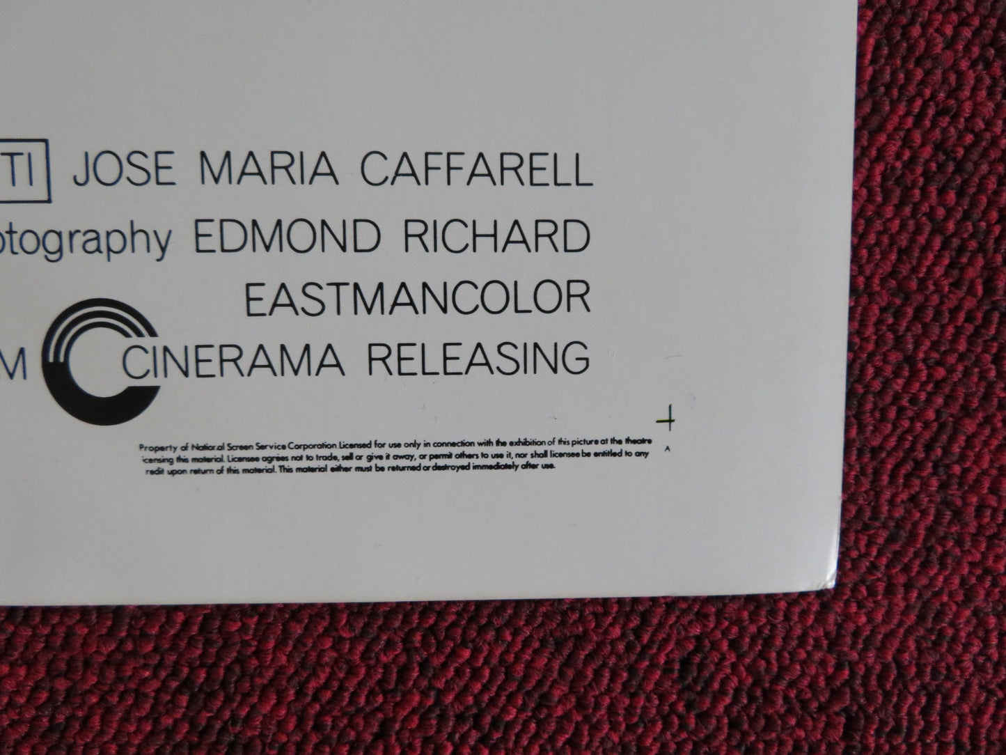 KILL! KILL! KILL! KILL! US HALF SHEET (22"x 28") POSTER STEPHEN BOYD 1972 Rendezvous Cinema Movie posters