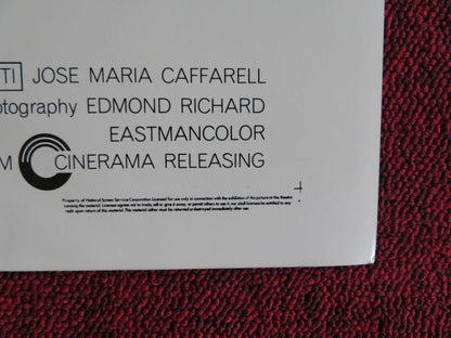 KILL! KILL! KILL! KILL! US HALF SHEET (22"x 28") POSTER STEPHEN BOYD 1972 Rendezvous Cinema Movie posters