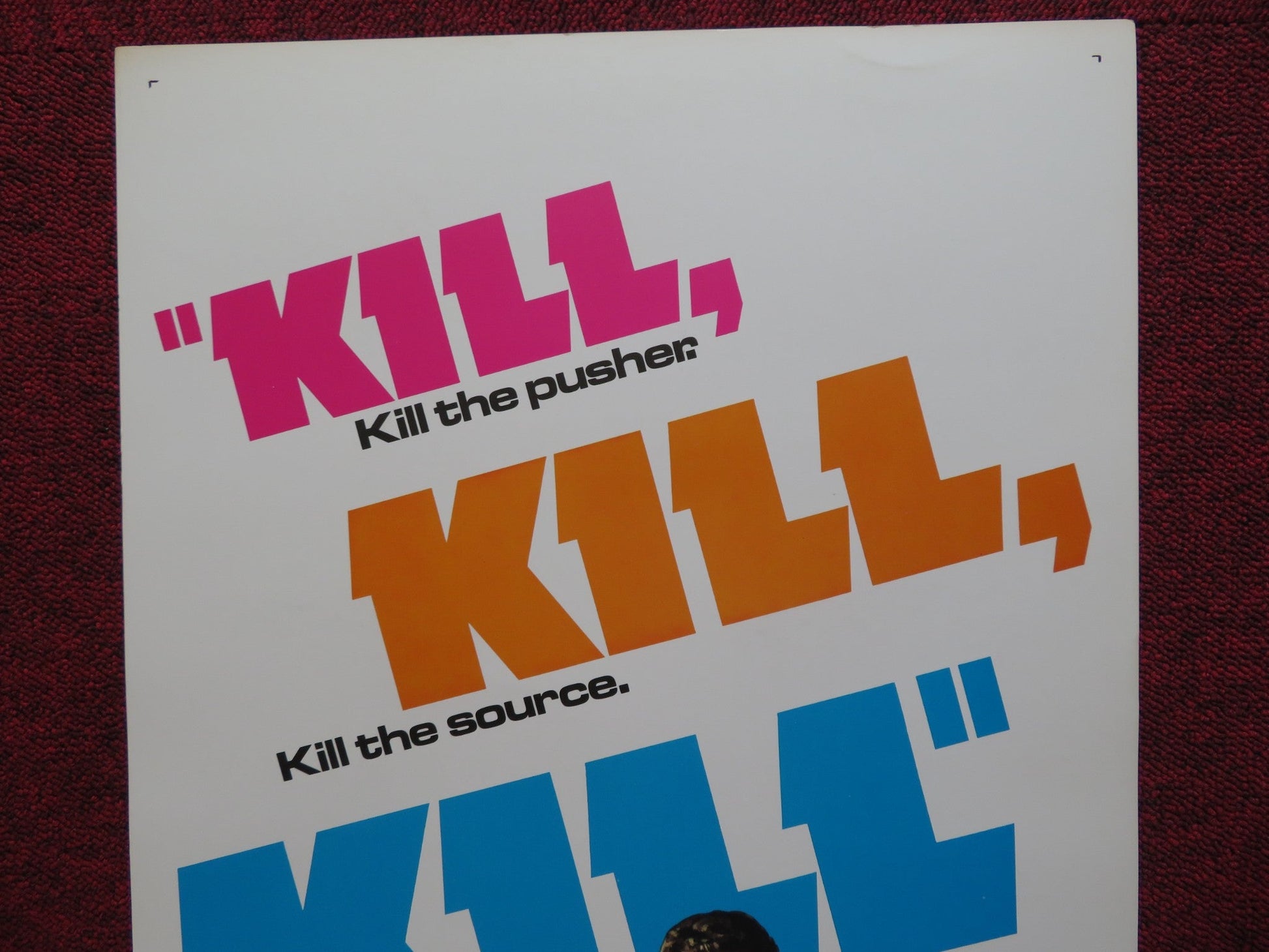 KILL! KILL! KILL! US INSERT (14"x 36") POSTER STEPHEN BOYD JAMES MASON 1972 Rendezvous Cinema Movie posters