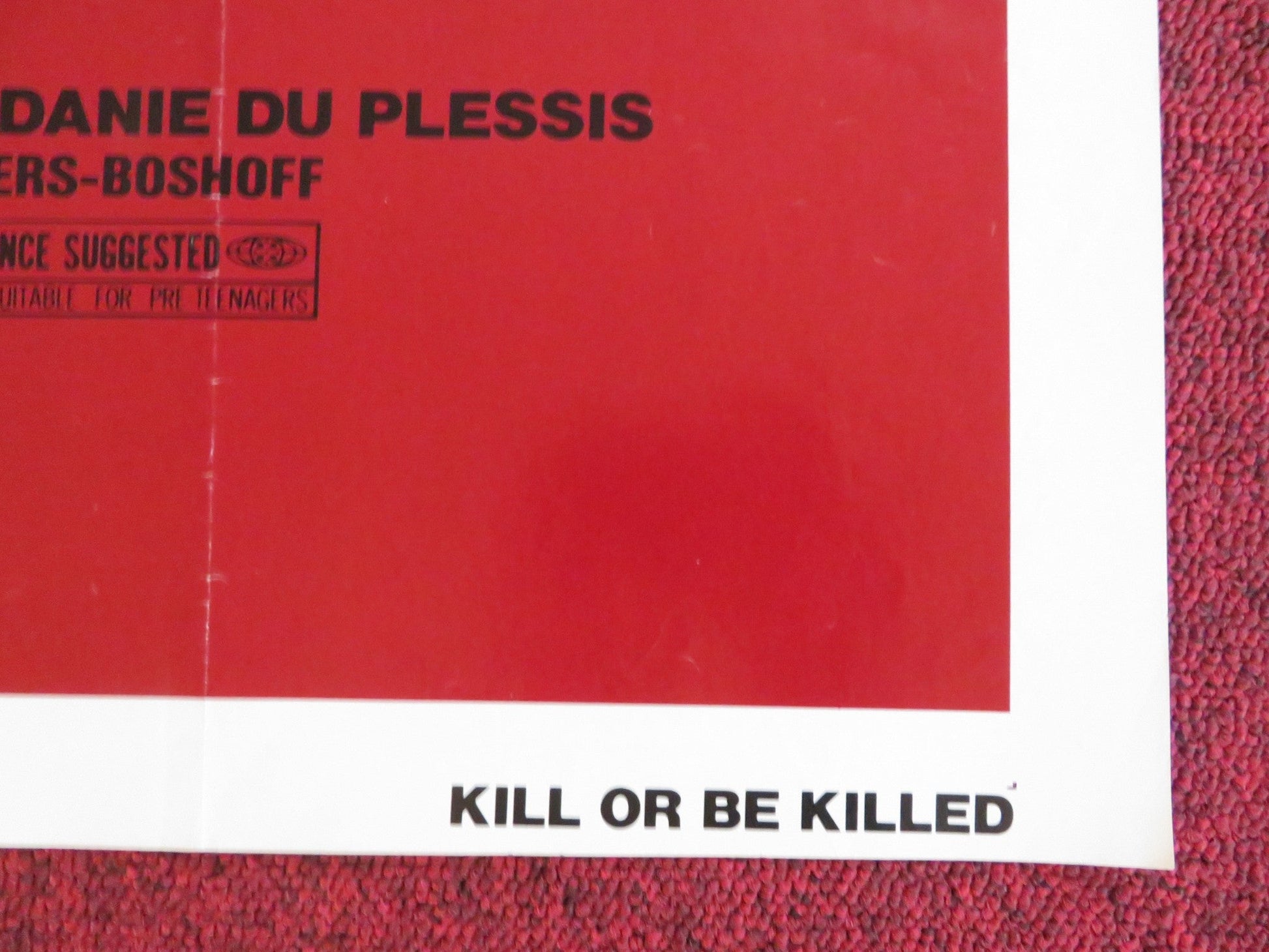 KILL OR BE KILLED / KARATE KILLER FOLDED US ONE SHEET POSTER JAMES RYAN 1980 Rendezvous Cinema Movie posters