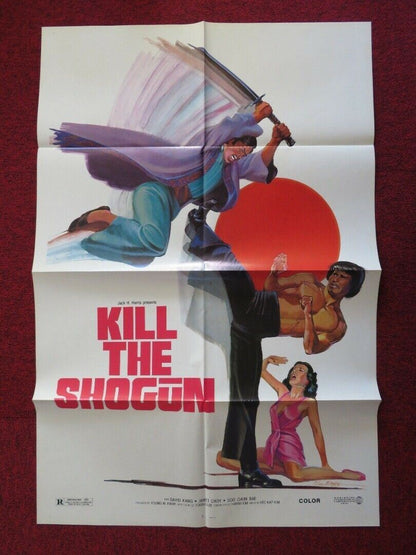 KILL THE SHOGUN - KUNG FU FOLDED US ONE SHEET POSTER DAVID KANG JANET CHOY 1975 - Rendezvous Cinema