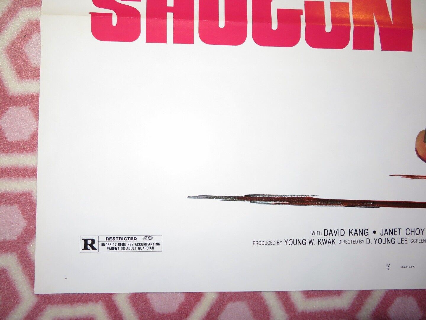 KILL THE SHOGUN US ROLLED POSTER DAVID KING JANET CHOY 1975 - Rendezvous Cinema