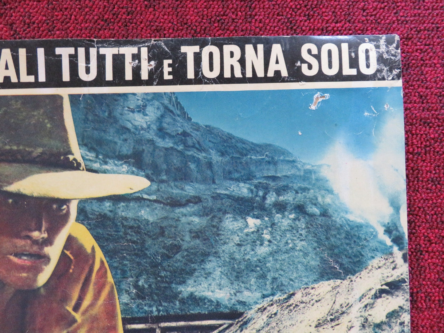 KILL THEM ALL AND COME BACK ALONE - B ITALIAN FOTOBUSTA POSTER C. CONNORS 1968 Rendezvous Cinema Movie posters