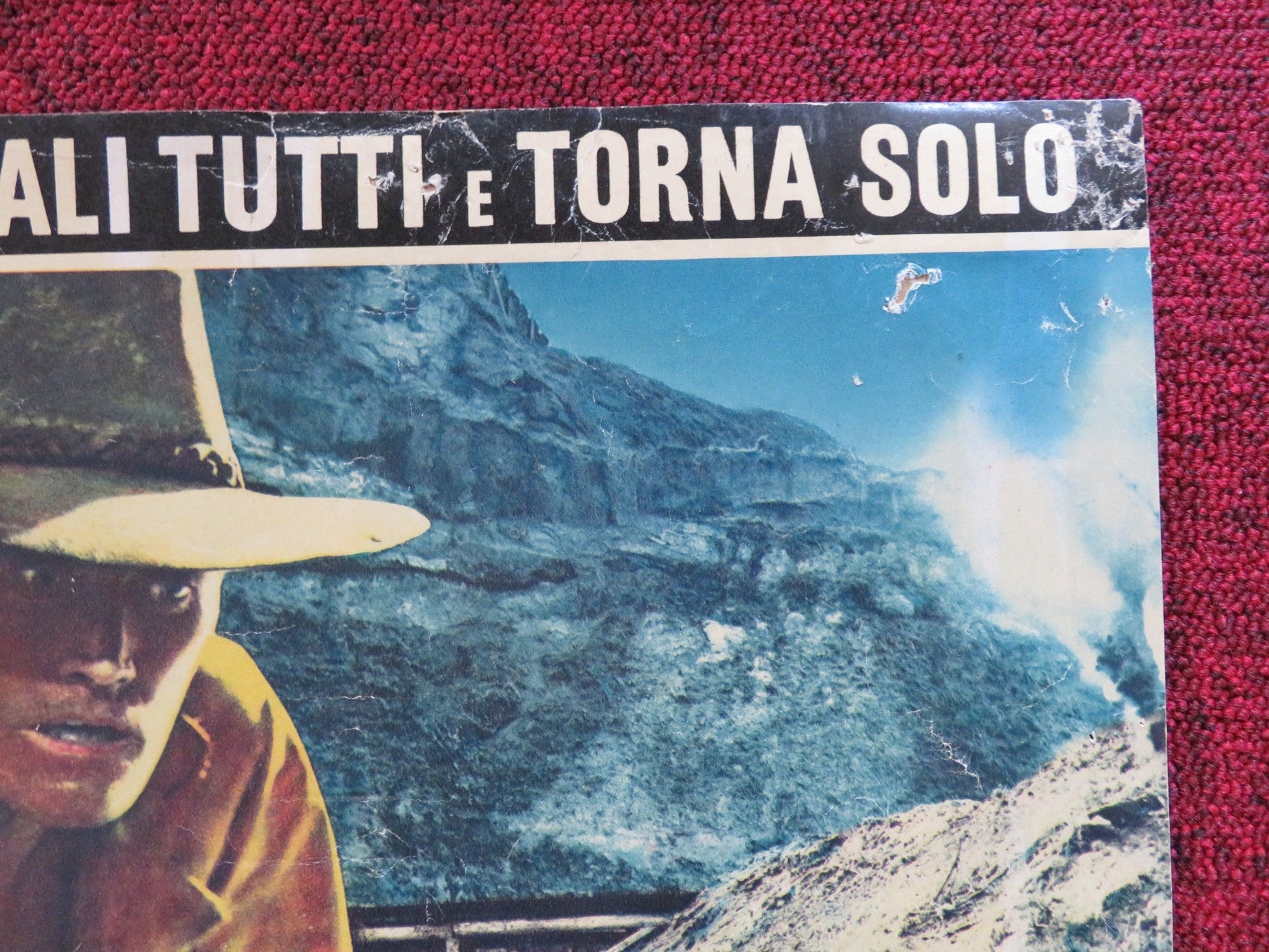 KILL THEM ALL AND COME BACK ALONE - B ITALIAN FOTOBUSTA POSTER C. CONNORS 1968 Rendezvous Cinema Movie posters