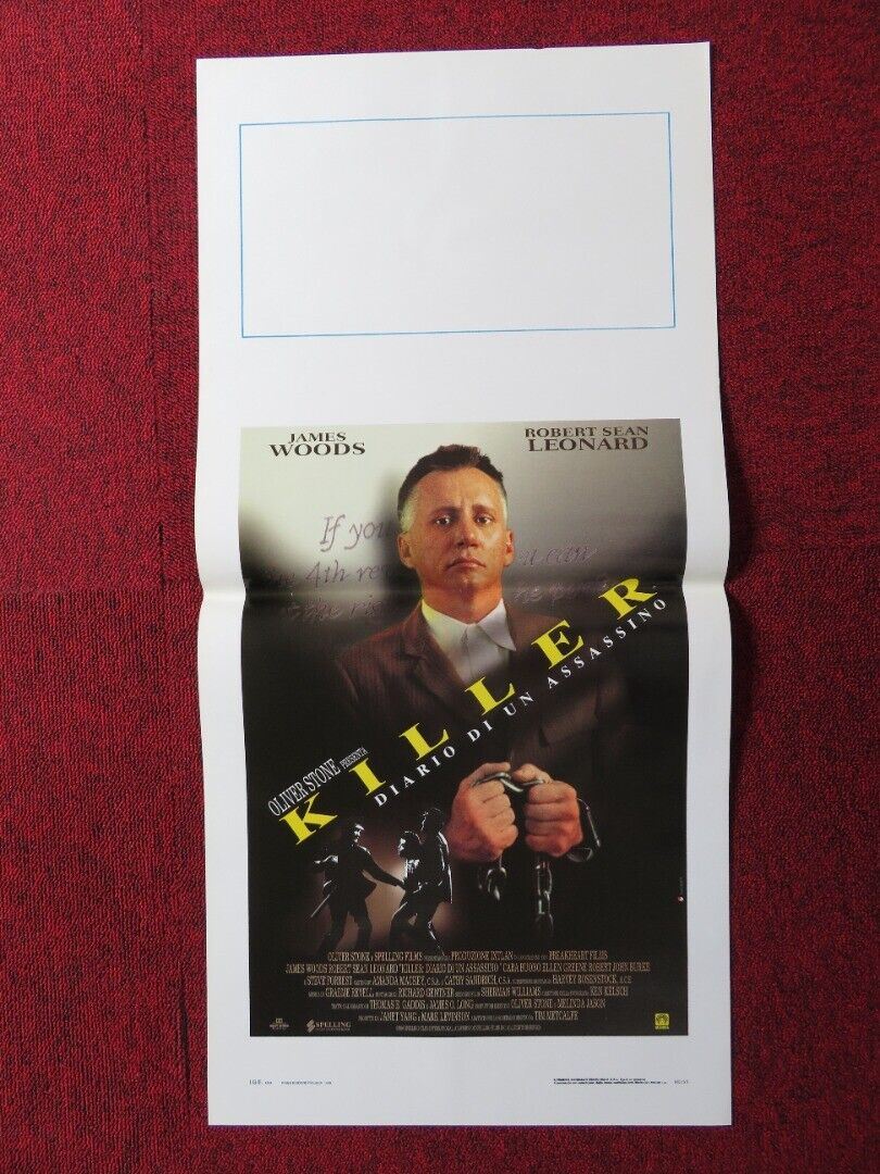 KILLER: A JOURNAL OF MURDER ITALIAN LOCANDINA (27.5"x13") POSTER JAMES WOOD '96 Movie posters