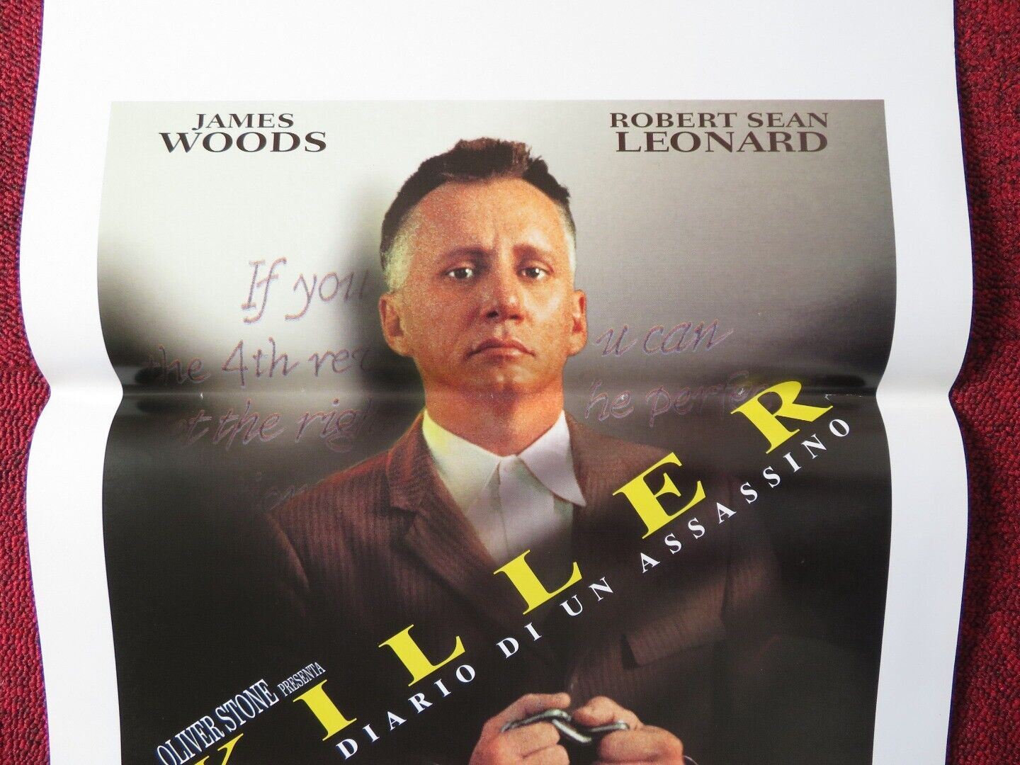 KILLER: A JOURNAL OF MURDER ITALIAN LOCANDINA (27.5"x13") POSTER JAMES WOOD '96 Movie posters
