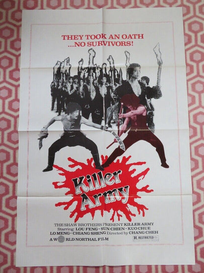 KILLER ARMY /The Rebel Intruders KUNG FU FOLDED US ONE SHEET POSTER 1980 - Rendezvous Cinema