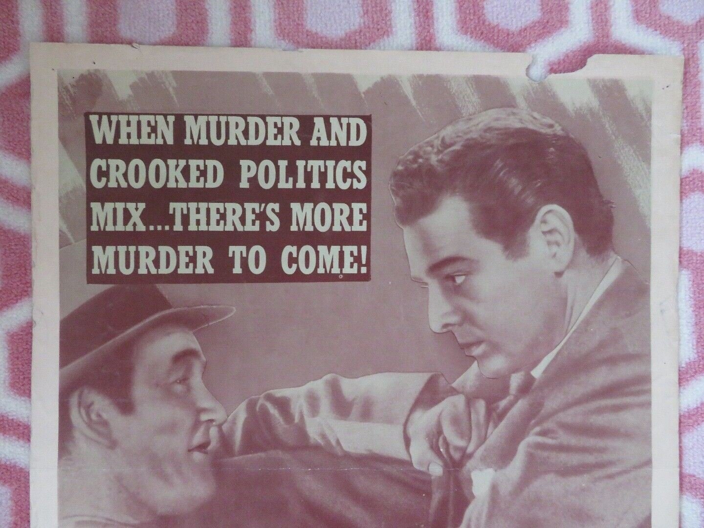 KILLER AT LARGE US INSERT (14"x 36") POSTER ANABEL SHAW ROBERT LOWERY 1947 Movie posters