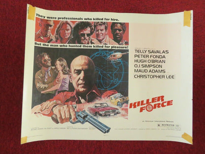 KILLER FORCE US HALF SHEET (22"x 28") POSTER TELLY SAVALAS PETER FONDA 1976 Movie posters