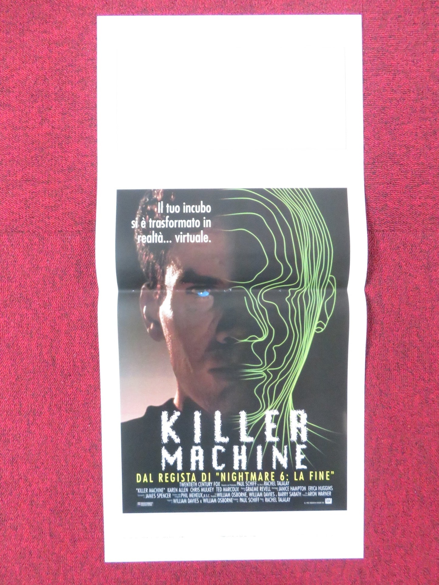 KILLER MACHINE ITALIAN LOCANDINA POSTER KAREN ALLEN CHRIS MULKEY 1994 Rendezvous Cinema Movie posters