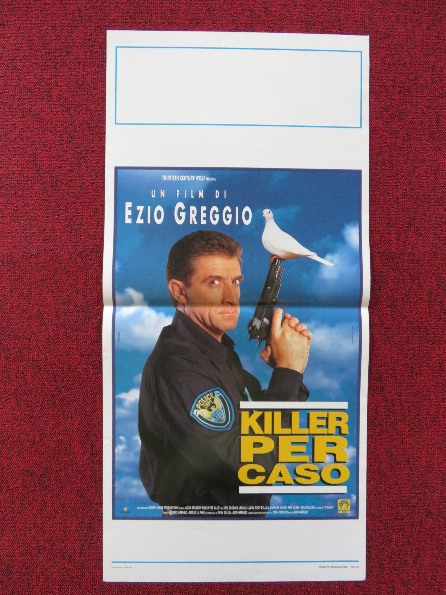 KILLER PER CASO ITALIAN LOCANDINA POSTER EZIO GREGGIO JESSICA LUNDY 1997 Rendezvous Cinema Movie posters