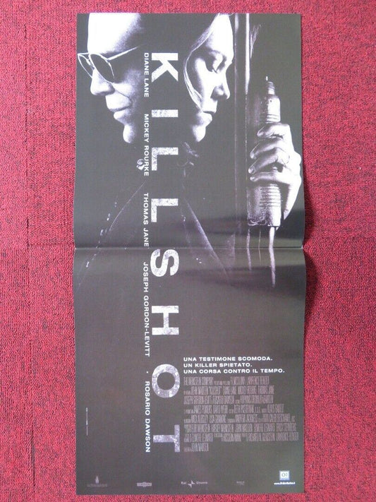 KILLSHOT ITALIAN LOCANDINA (26.5"x12.5") POSTER DIANE LANE MICKEY ROURKE 2008 Movie posters