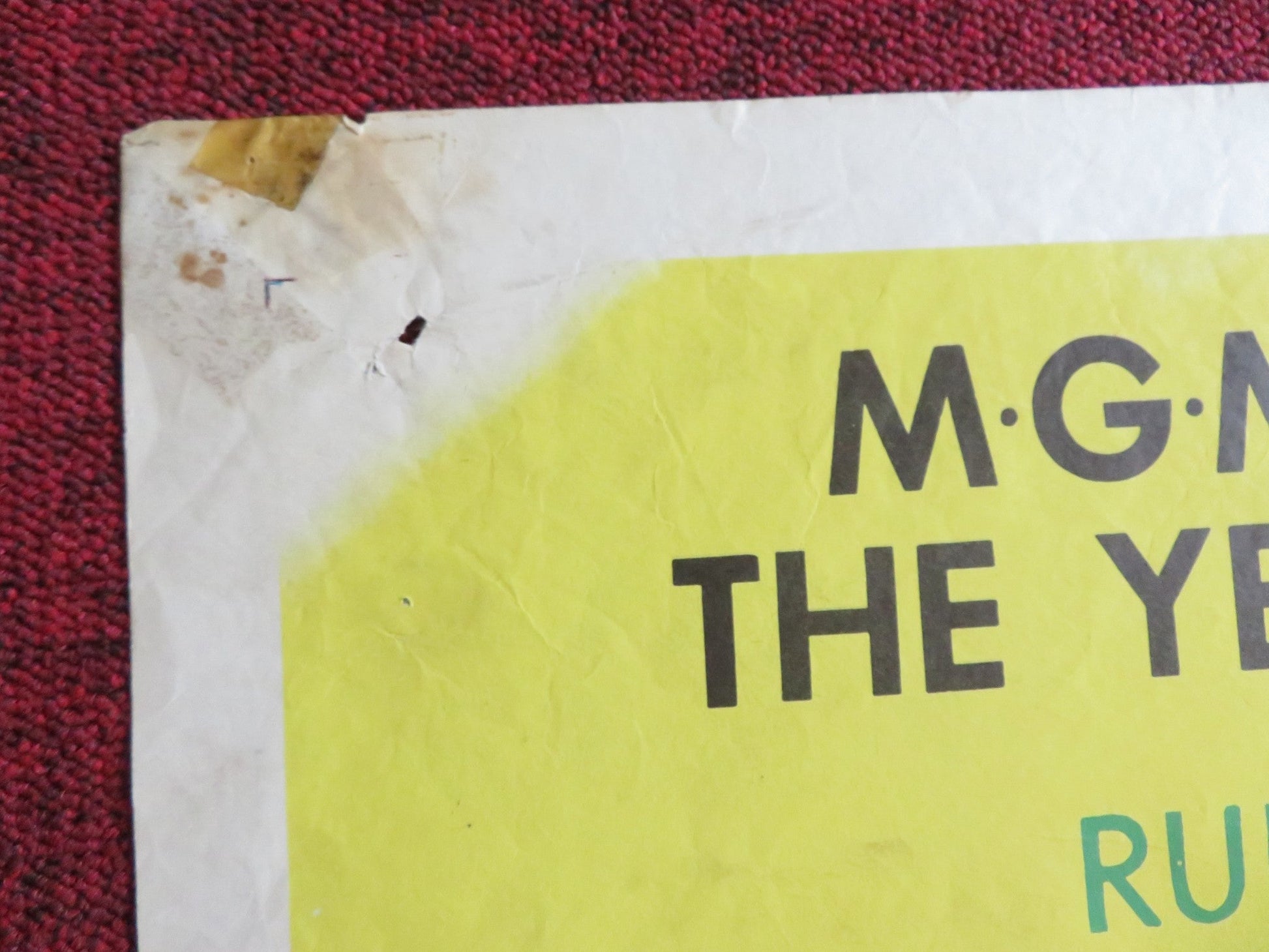 KIM FOLDED US ONE SHEET POSTER ERROL FLYNN DEAN STOCKWELL 1950 Rendezvous Cinema Movie posters