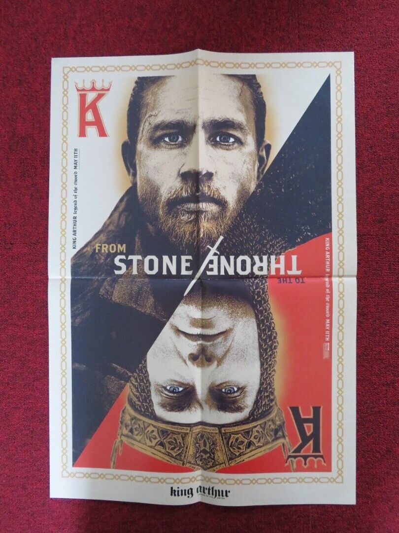 KING ARTHUR: LEGEND OF THE SWORD PROMO POSTER CHARLIE HUNNAM 2017 Movie posters
