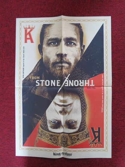 KING ARTHUR: LEGEND OF THE SWORD PROMO POSTER CHARLIE HUNNAM 2017 Movie posters