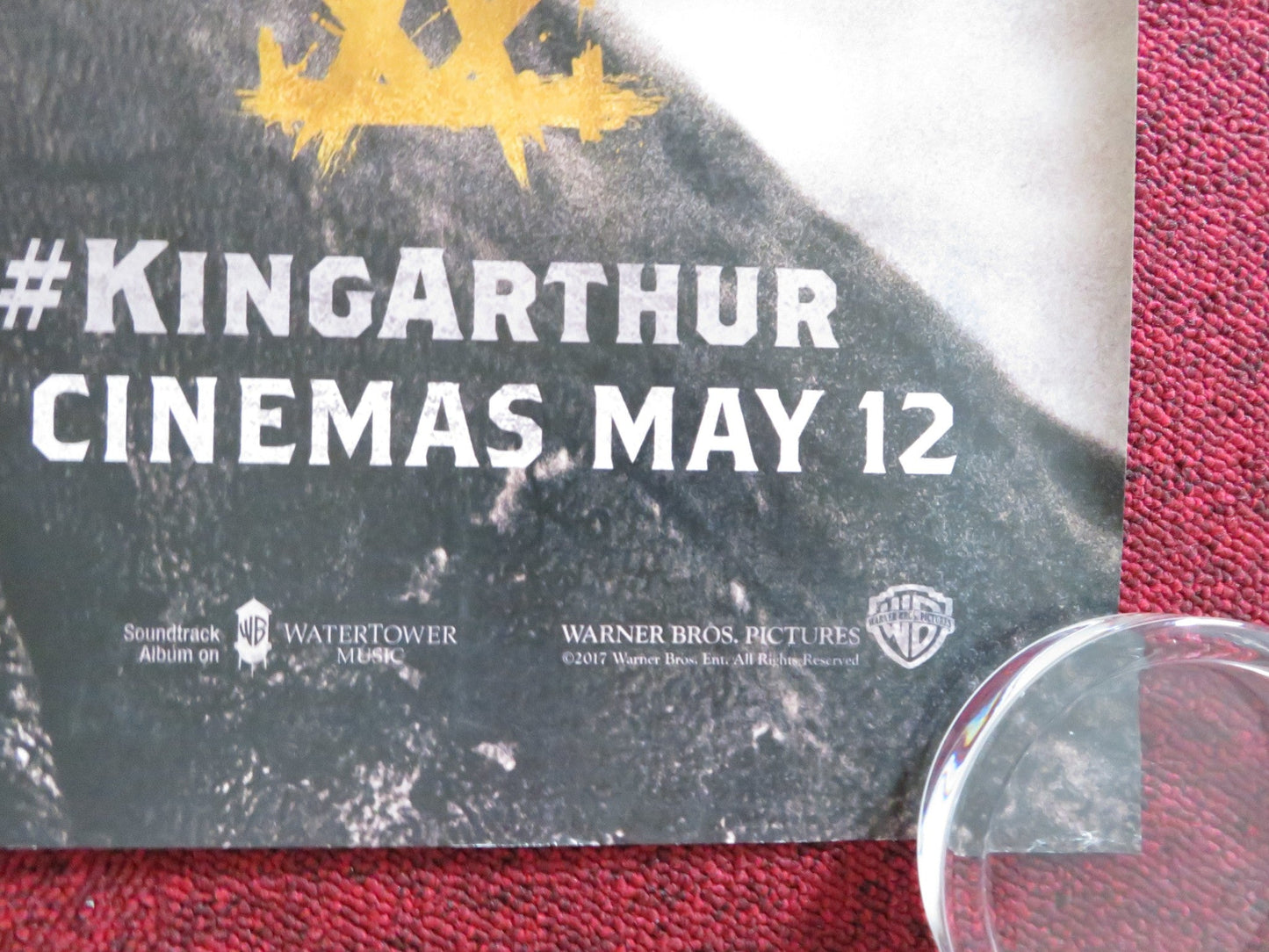 KING ARTHUR: LEGEND OF THE SWORD UK QUAD (30"x 40") ROLLED POSTER C. HUNNAM 2017 Rendezvous Cinema Movie posters