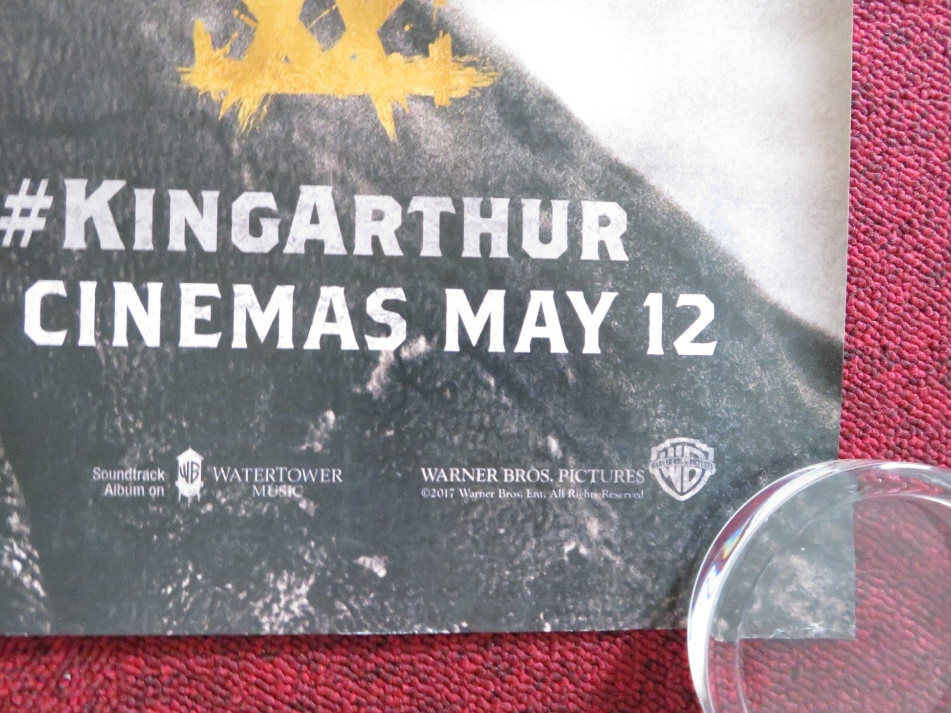 KING ARTHUR: LEGEND OF THE SWORD UK QUAD (30"x 40") ROLLED POSTER C. HUNNAM 2017 Rendezvous Cinema Movie posters