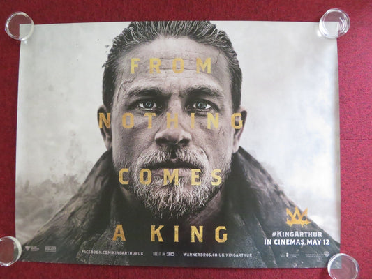 KING ARTHUR: LEGEND OF THE SWORD UK QUAD (30"x 40") ROLLED POSTER C. HUNNAM 2017 Rendezvous Cinema Movie posters