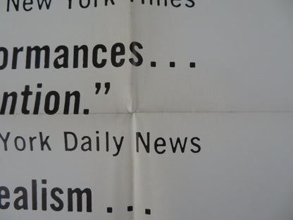 KING & COUNTRY FOLDED US ONE SHEET POSTER DIRK BOGARDE TOM COURTENAY 1966 Rendezvous Cinema Movie posters