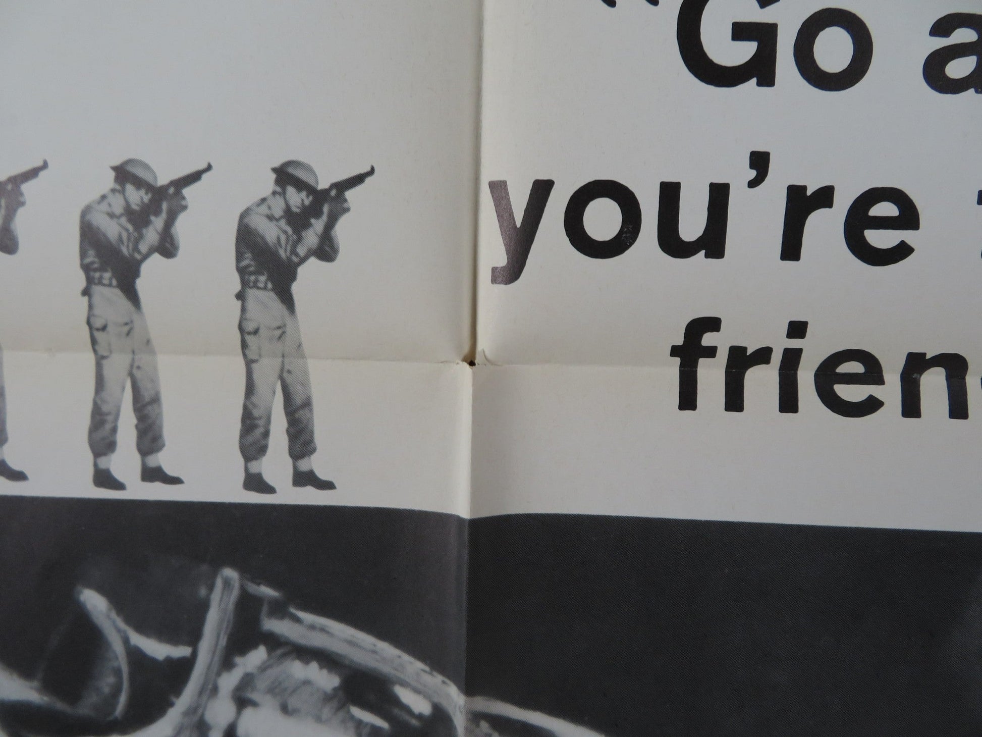 KING & COUNTRY FOLDED US ONE SHEET POSTER DIRK BOGARDE TOM COURTENAY 1966 Rendezvous Cinema Movie posters