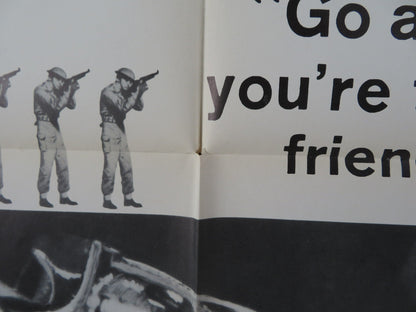 KING & COUNTRY FOLDED US ONE SHEET POSTER DIRK BOGARDE TOM COURTENAY 1966 Rendezvous Cinema Movie posters