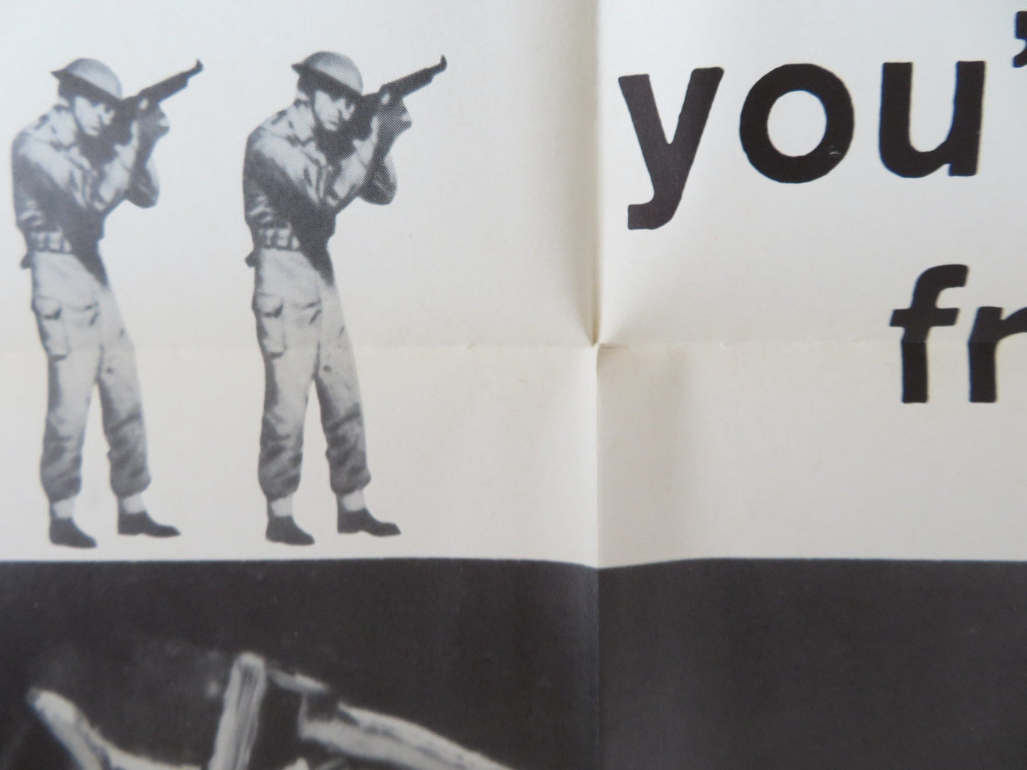 KING & COUNTRY FOLDED US ONE SHEET POSTER DIRK BOGARDE TOM COURTENAY 1966 Rendezvous Cinema Movie posters