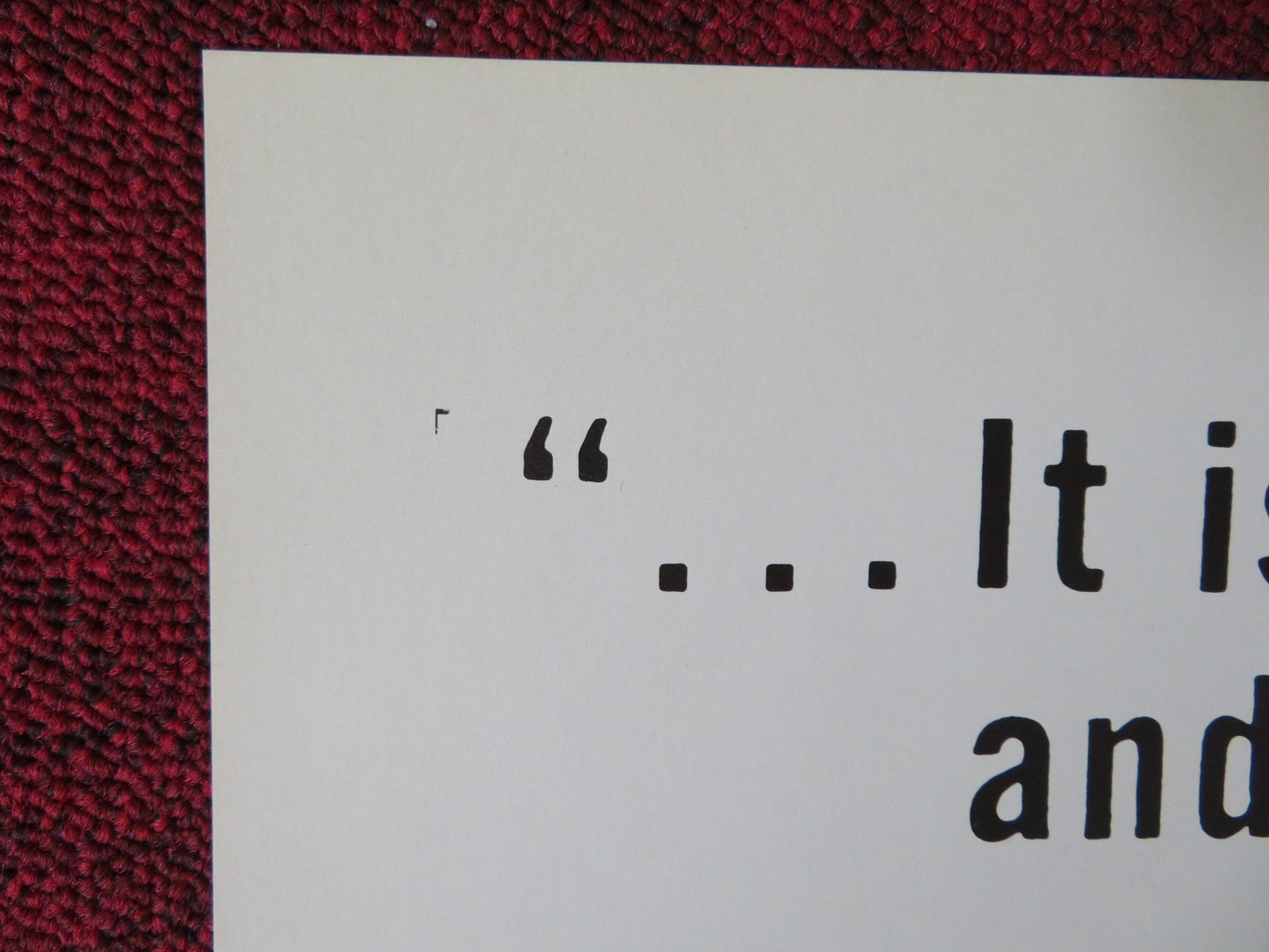 KING & COUNTRY FOLDED US ONE SHEET POSTER DIRK BOGARDE TOM COURTENAY 1966 Rendezvous Cinema Movie posters