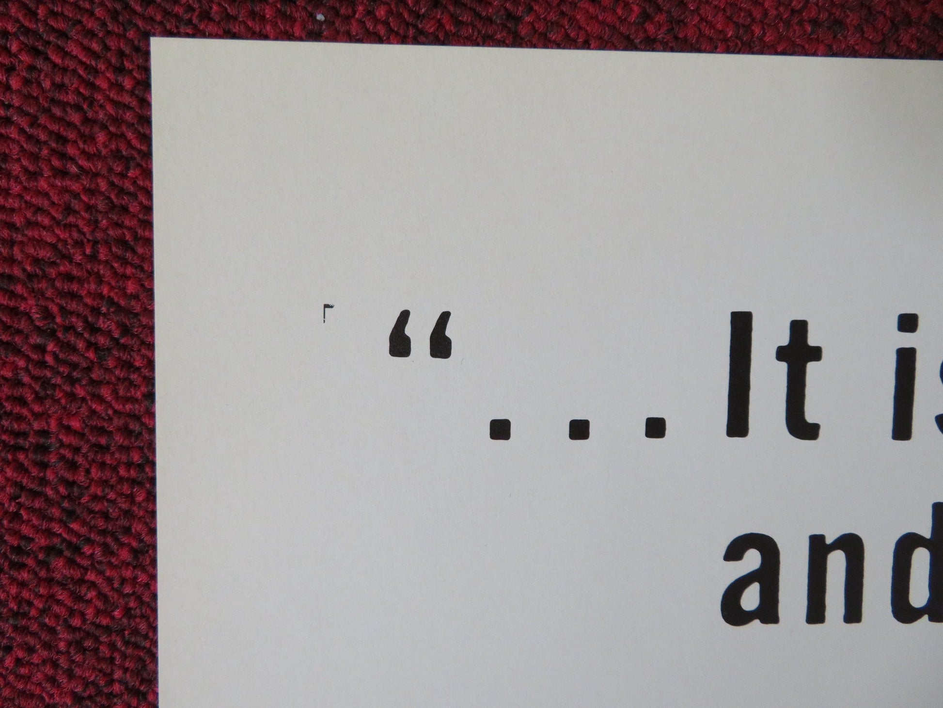 KING & COUNTRY FOLDED US ONE SHEET POSTER DIRK BOGARDE TOM COURTENAY 1966 Rendezvous Cinema Movie posters