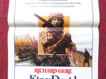 KING DAVID ITALIAN LOCANDINA POSTER RICHARD GERE ALICE KRIGE 1985 Rendezvous Cinema Movie posters