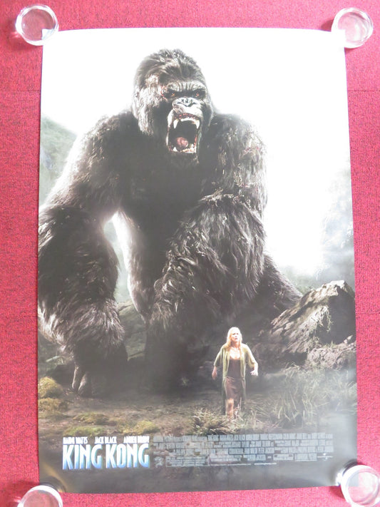 KING KONG - A US ONE SHEET ROLLED POSTER JACK BLACK NAOMI WATTS 2005 Rendezvous Cinema Movie posters