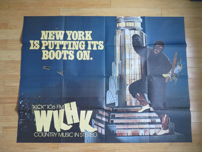 KING KONG ON EMPIRE STATE WKHK RADIO PROMO POSTER KICK 106 FM COUNTRY MUSIC Rendezvous Cinema Movie posters