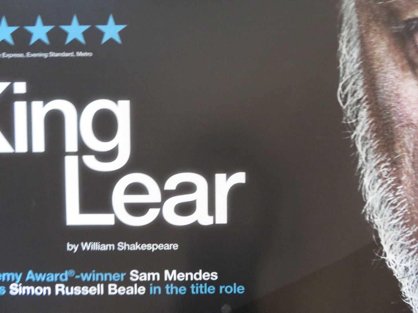 KING LEAR UK QUAD (30"x 40") ROLLED POSTER NATIONAL THEATRE LIVE 2014 Rendezvous Cinema Movie posters